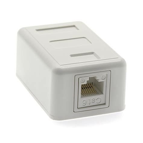 cat 6 cable junction box|cat6 surface mount box.